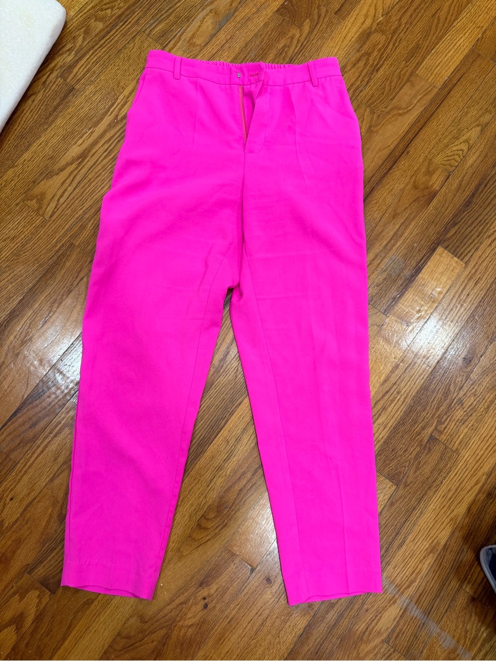 Jodifl hot pink paper bag pants